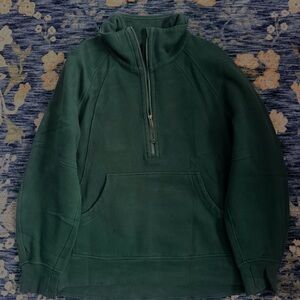 Lululemon Legacy Green Half-Zip longline Scuba